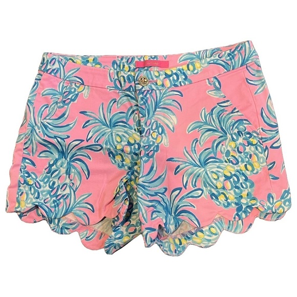 Lilly Pulitzer Women’s Buttercup Stretch Short Pelican Pink Beat the Heat Size 4 - Picture 1 of 4